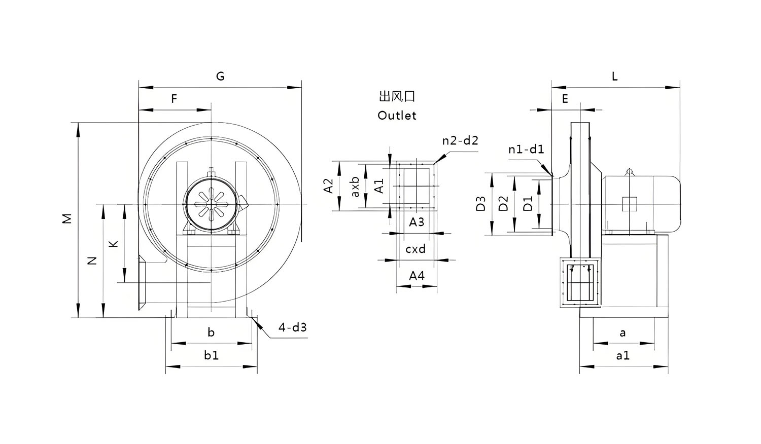 不锈钢高压风机安装图